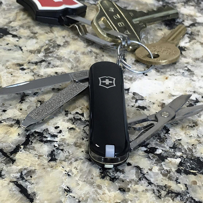 Grab a Victorinox Swiss Army pocket knife with seven functions on sale for $11