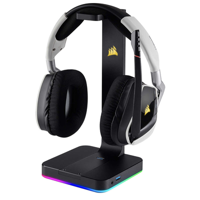 Corsair Void RGB Elite wireless headset and ST100 RGB Premium stand