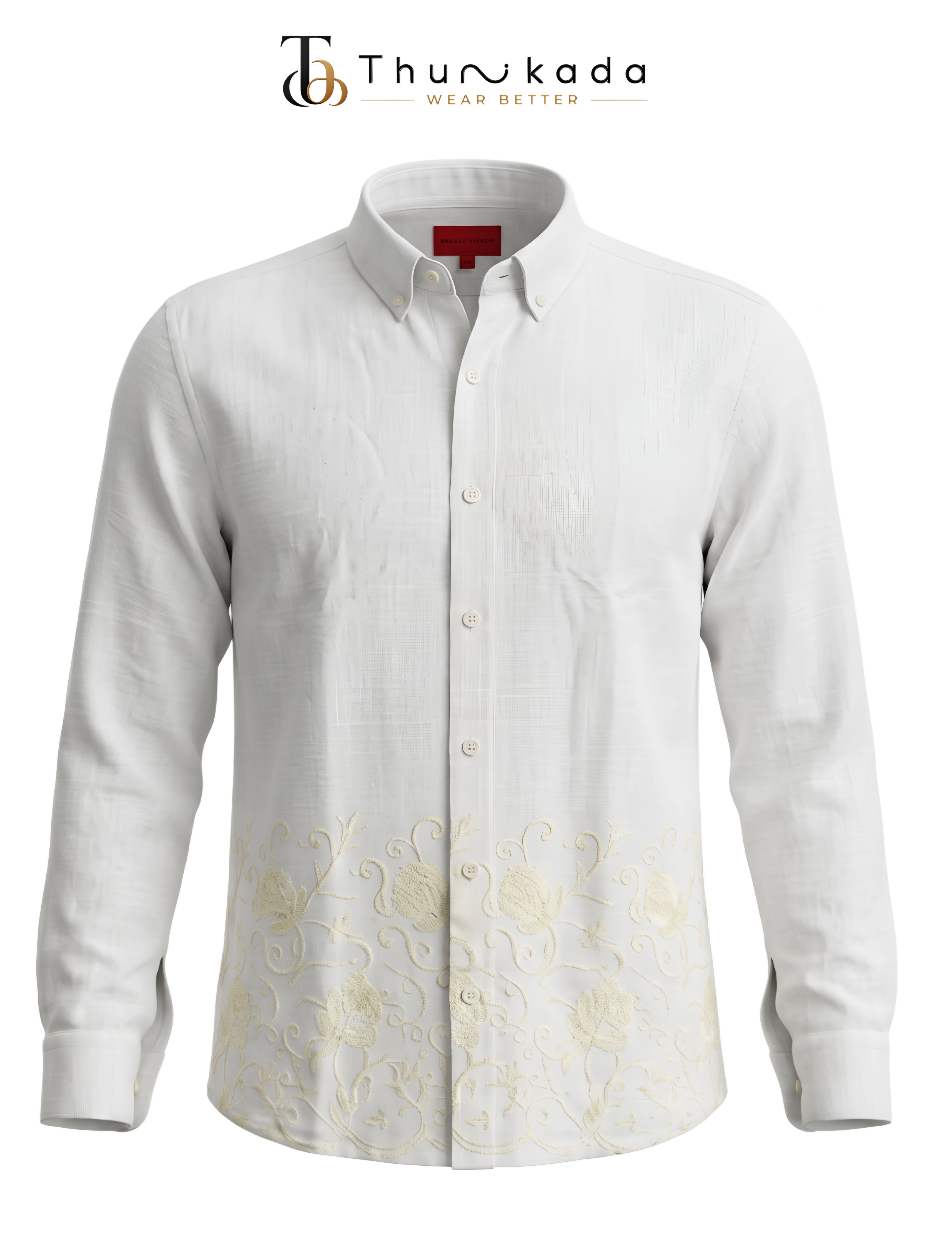Lumina off-white -Hemmed Shirt