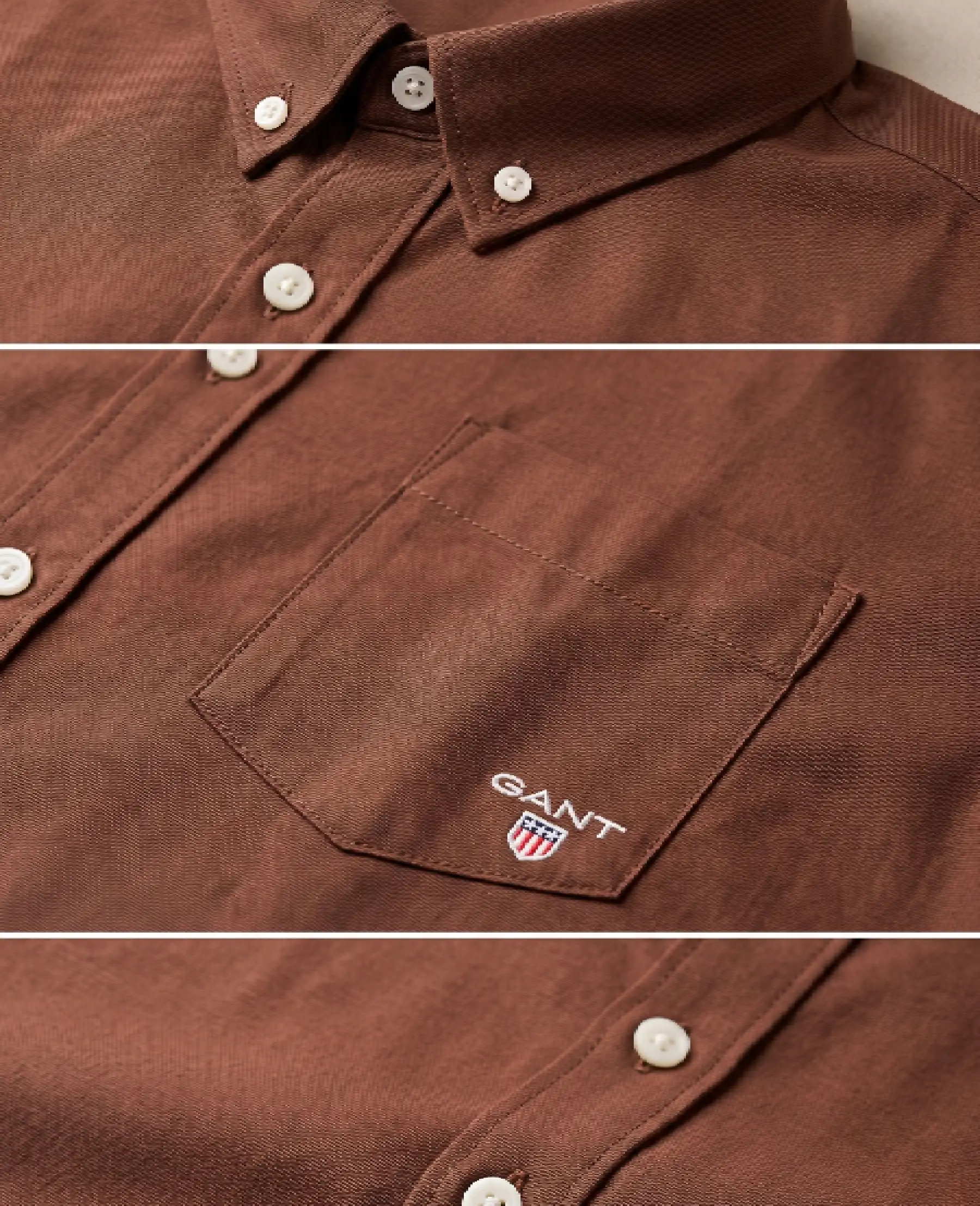 Poly-Lycra Full-Sleeve Shirt (Brown) thumbnail 2