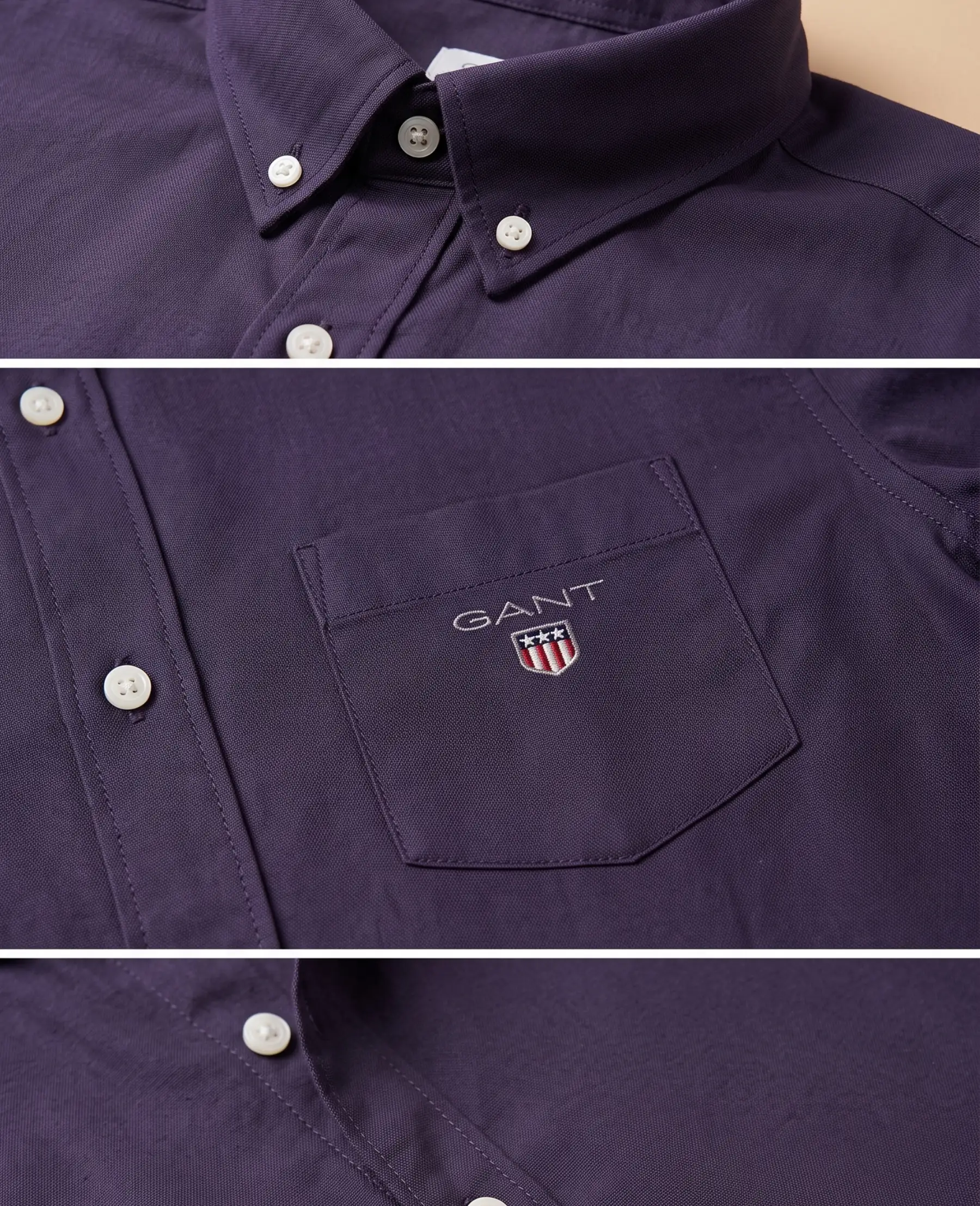 Poly-Lycra Full-Sleeve Shirt (Dark purple) thumbnail 2