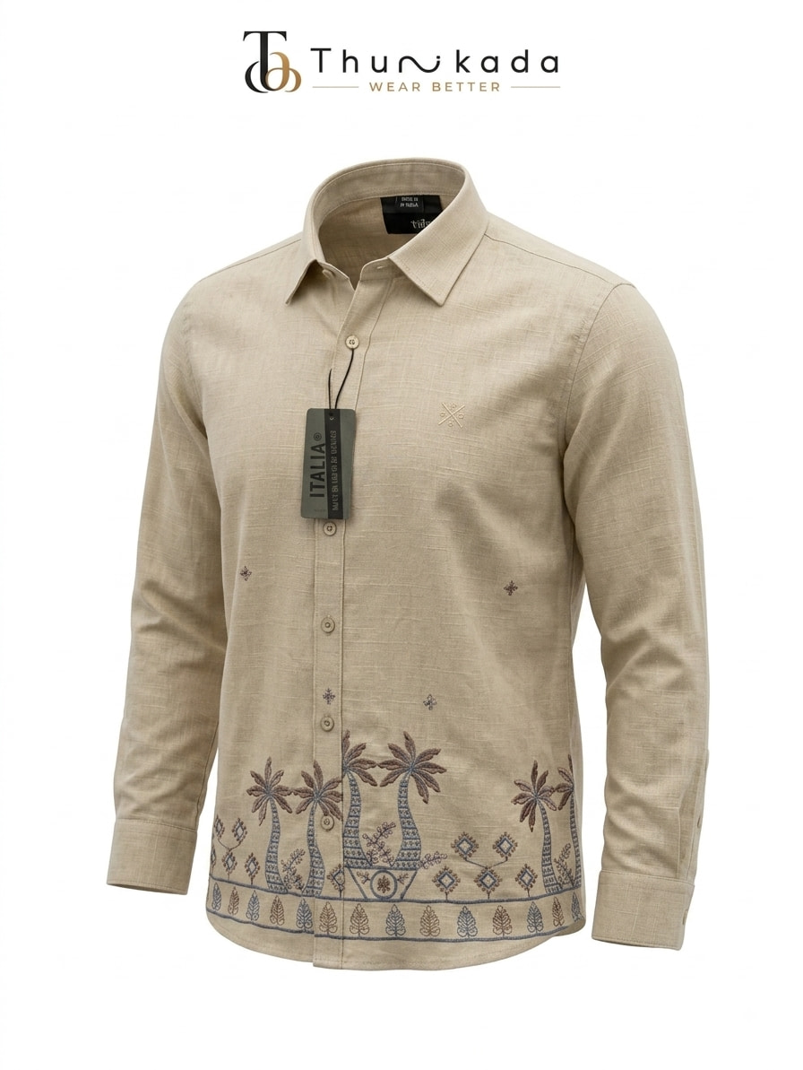 Palm Breeze Embroidered Shirt thumbnail 4