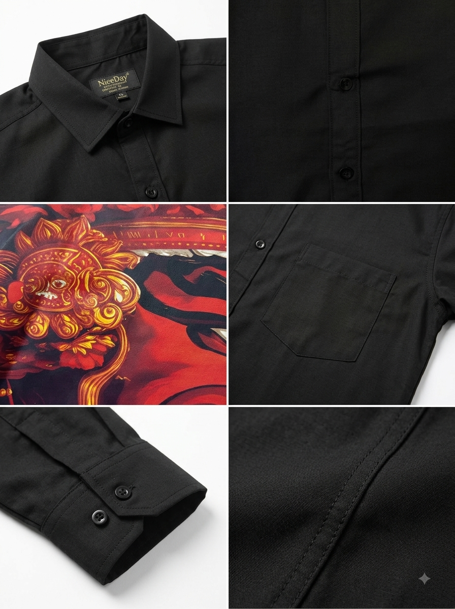 Flame Art Casual Shirt thumbnail 2