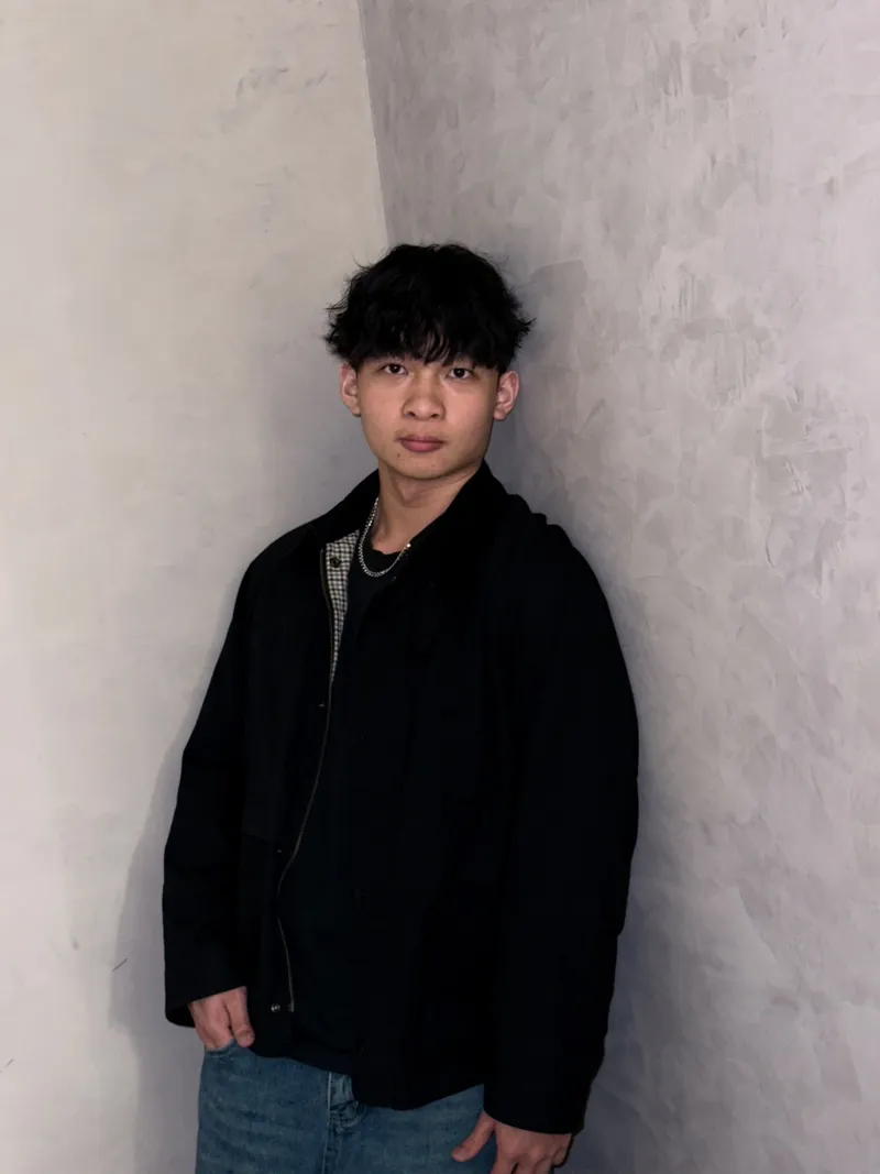 韓式男生燙髮｜黑髮自然蓬鬆短髮｜Gina｜TiAM 中壢中平店