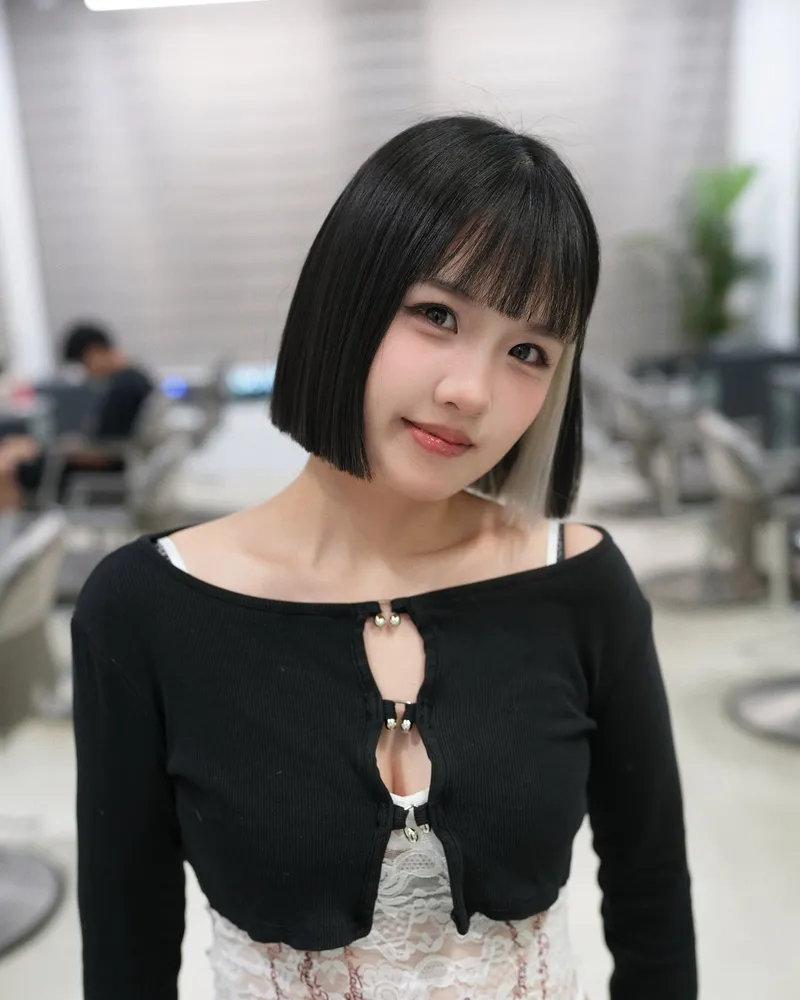 黑感齊瀏海鮑伯｜中壢剪髮｜Clare｜TiAM 中壢延平店