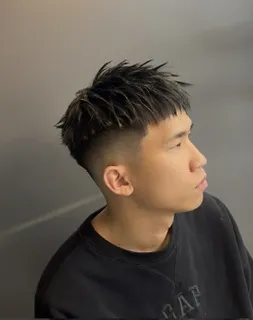 男生紋理碎蓋｜中褪黑短瀏海有型｜繁豪｜TiAM 中壢延平店 38