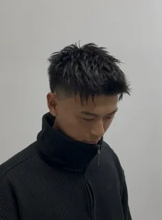 男生紋理碎蓋｜中褪黑短瀏海有型｜繁豪｜TiAM 中壢延平店 42