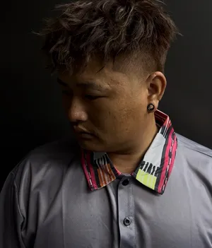 男生漂染歐美捲｜亮金挑染蓬鬆短髮｜繁豪Fan｜TiAM 中壢延平店 21