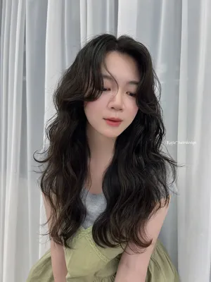 韓系S捲燙｜深棕氣質瀏海中長髮｜Katie 凱蒂｜TiAM 中壢中平店 3