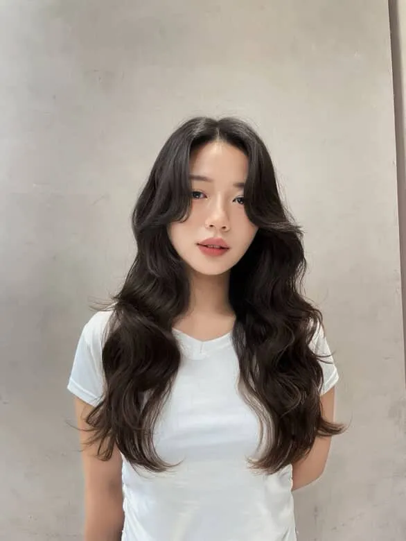 深棕大波浪｜長髮低調女人味捲度｜Nini｜TiAM 中壢中平店