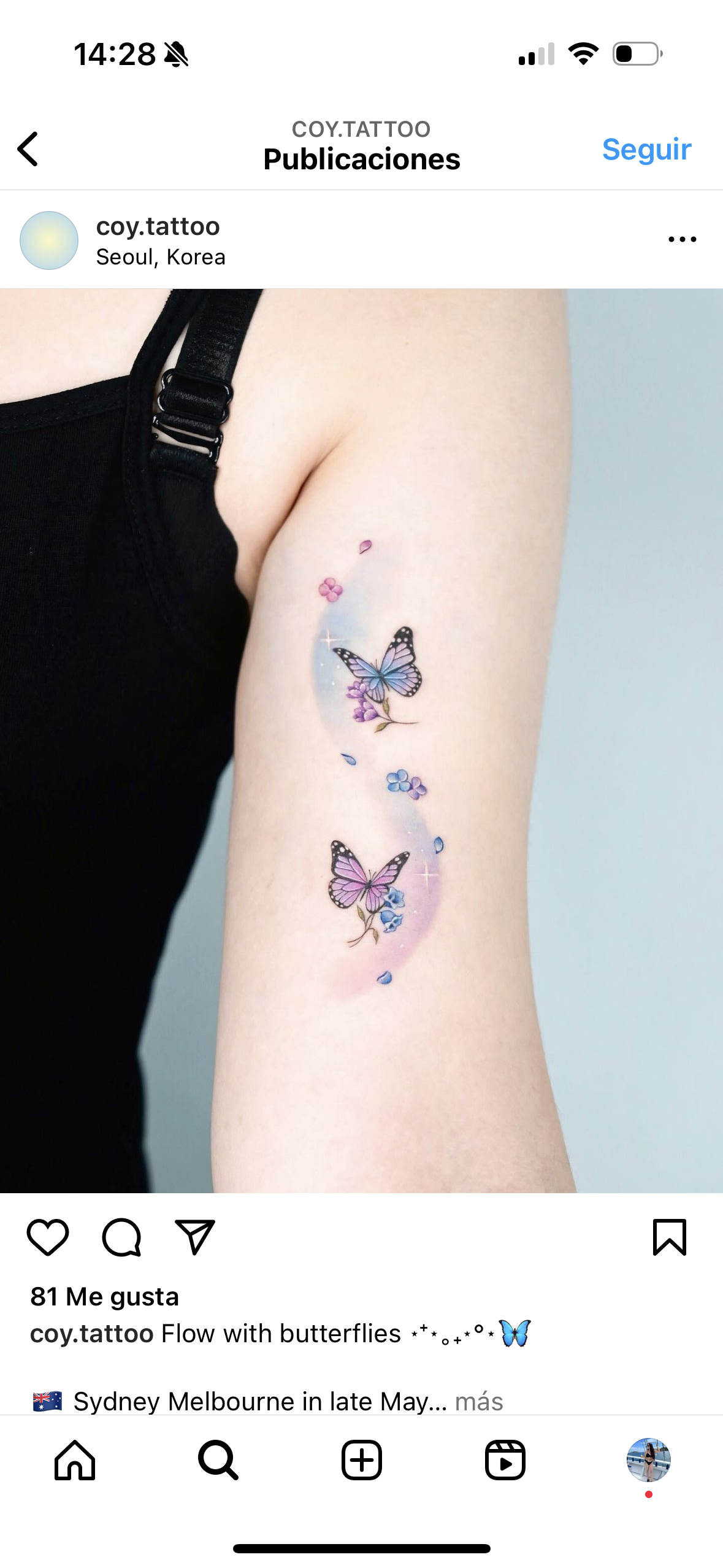 {"ops":[{"insert":"Hola, busco un tatuador que me tatúe junto con mi madre, queremos unas mariposas con colores \n"}]}