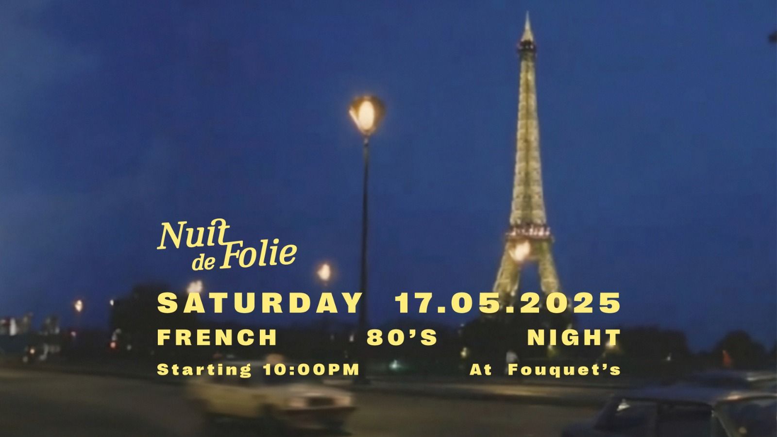 French/80's Night at Fouquet's Dubai
