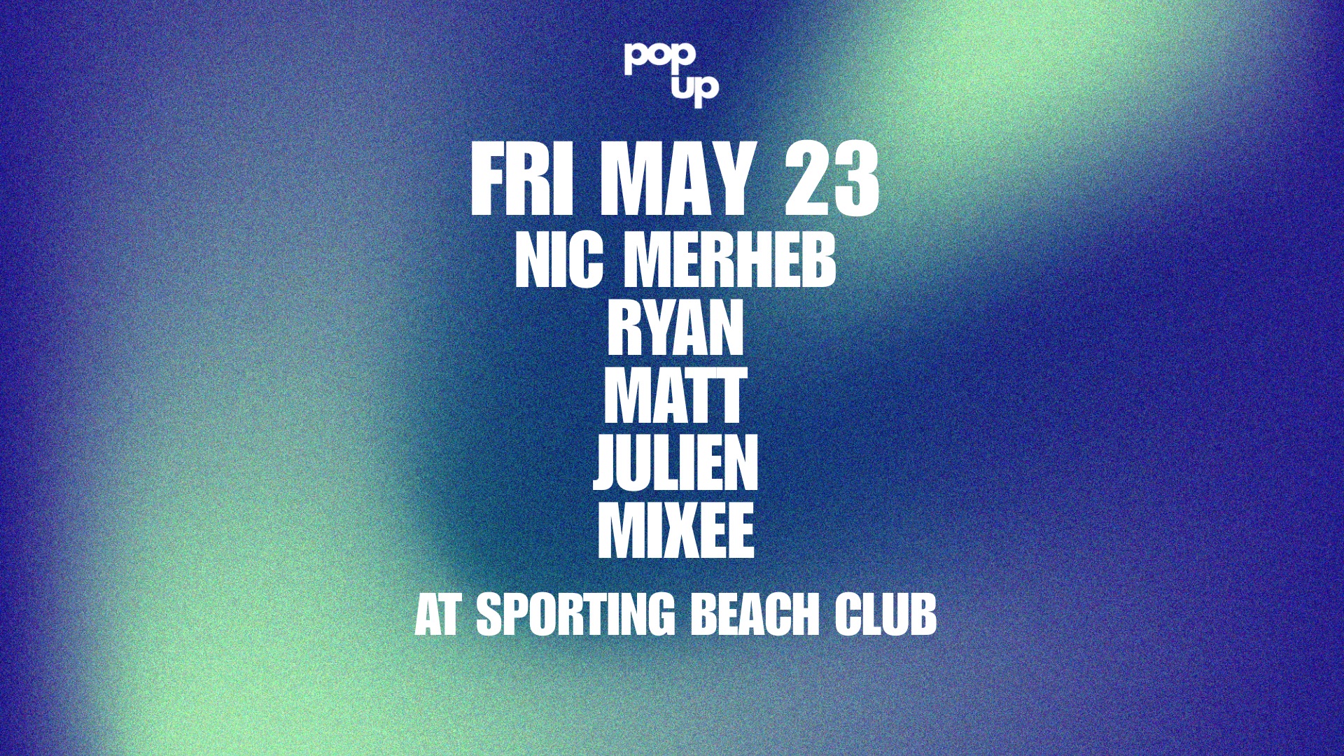 POP UP AT SPORTING