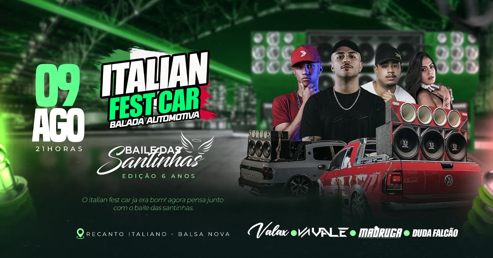 Italian Fest Car + Baile das Santinhas 6 Anos