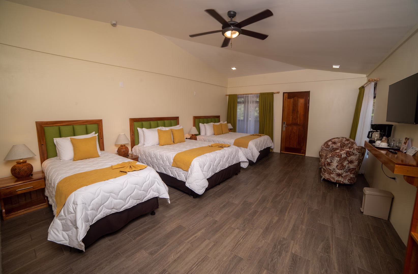 Guaria family room for five guests at Sibu Boutique Hotel