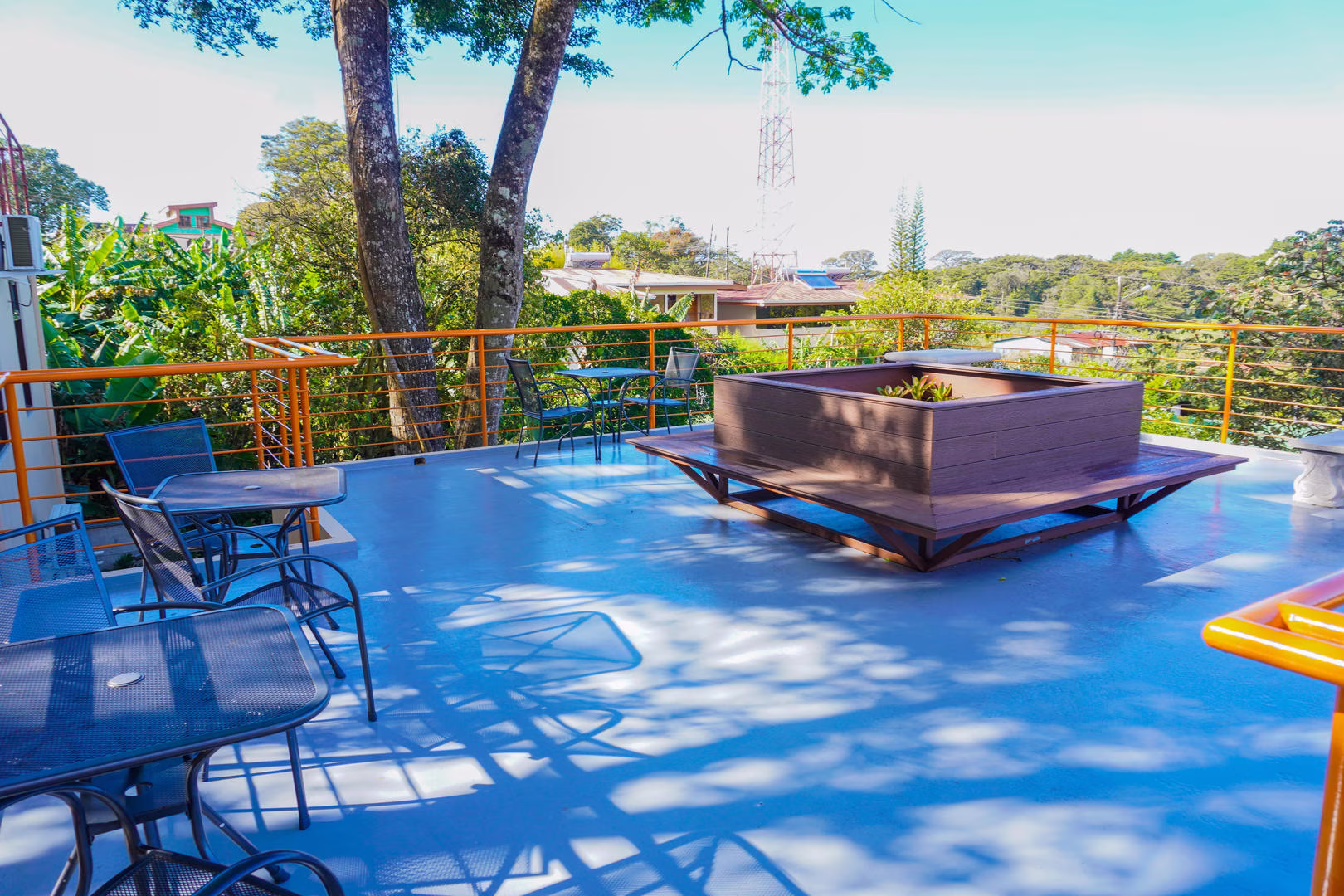 Rooftop terrace at Sibu Boutique Hotel in Monteverde