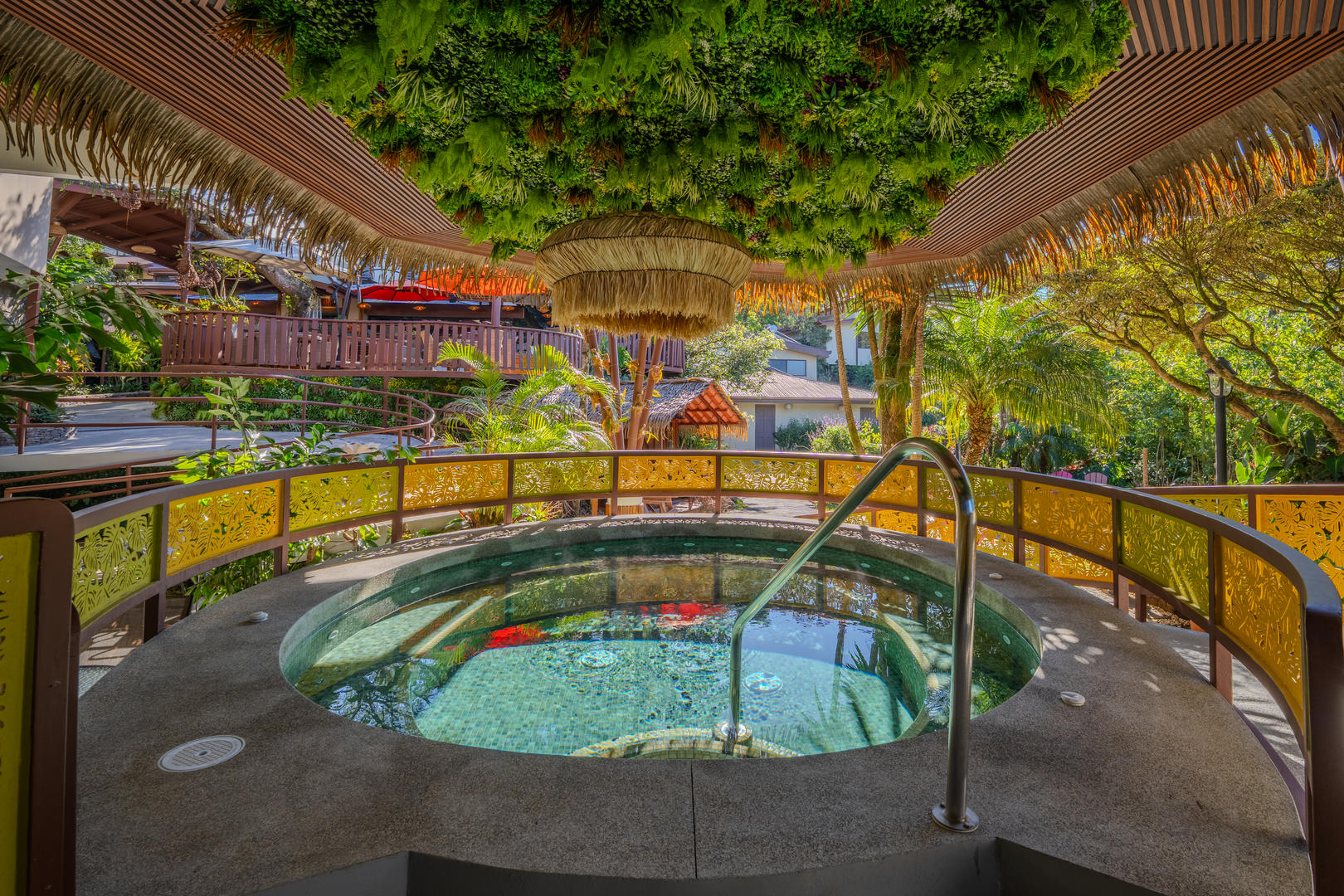 Elegant public jacuzzi with refined architecture at Hotel & Spa Poco a Poco, Monteverde