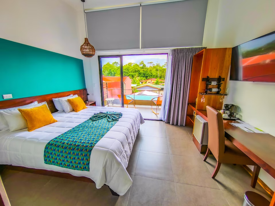 Premium king room from another perspective at La Fortuna Lodge, La Fortuna, Costa Rica