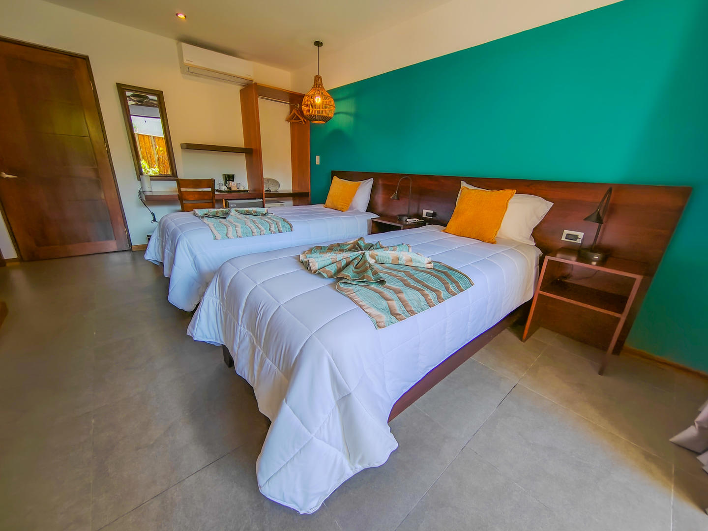 Premium room with two twin beds at La Fortuna Lodge, La Fortuna, Costa Rica