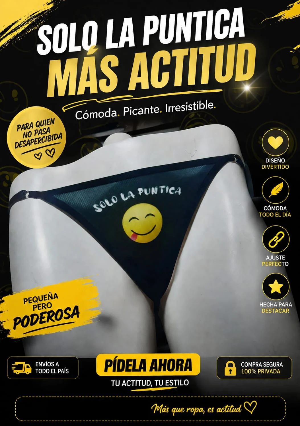 PANTY GROSERO “SOLO LA PUNTICA” (Ref:0882)