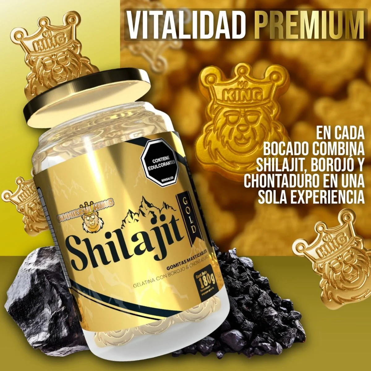 Gomitas Afrodisiacas Shilajit Gold, Shilajit Premium