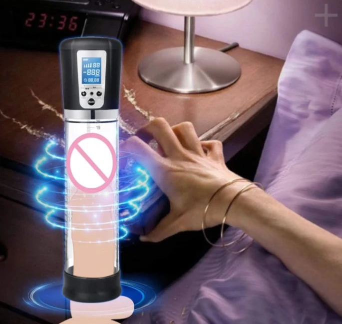 Bomba de vacío eléctrica para el crecimiento del pene