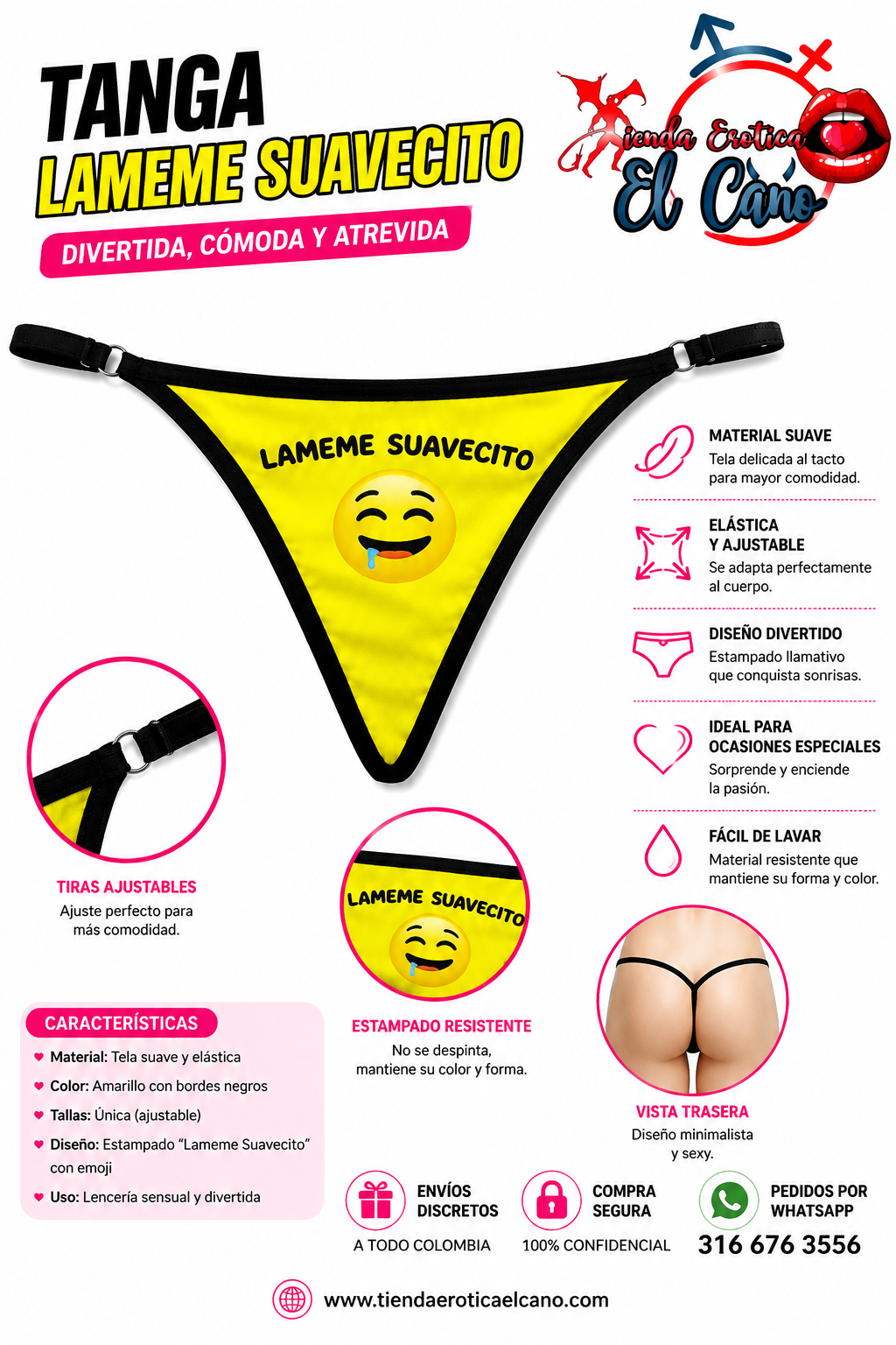 PANTY GROSERO “LAMEME SUAVECITO” (Ref:0883)