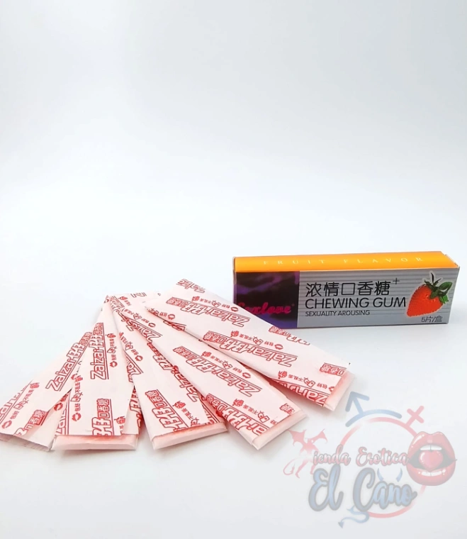 CHICLE ESTIMULANTE FRESA X5 (Ref:9012)