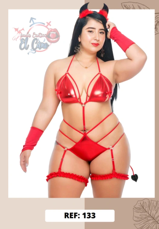 DISFRAZ DIABLA TALLA CURVY (Ref:#133)