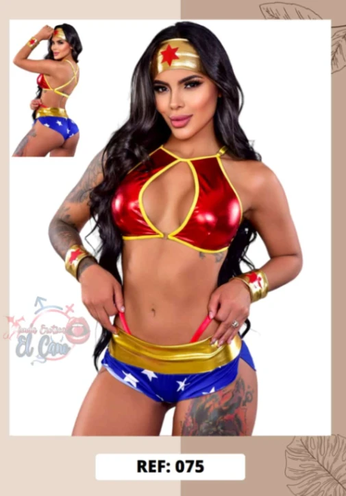 DISFRAZ MUJER MARAVILLA TALLA UNICA (Ref:075)