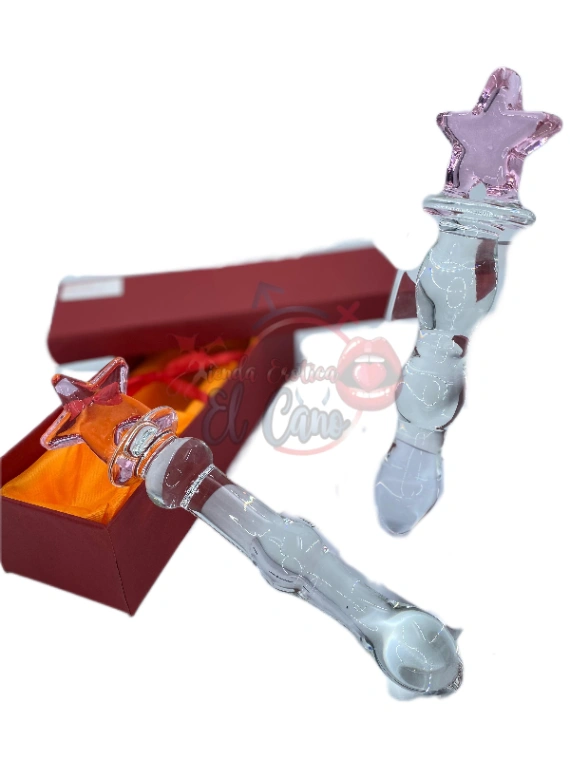 DILDO DE VIDRIO ESTRELLA 20CM (Ref:113)