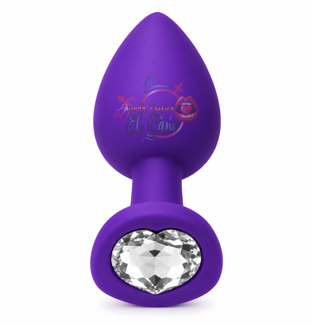 PLUG ANAL JOYA SILICONA CORAZÓN TALLA M