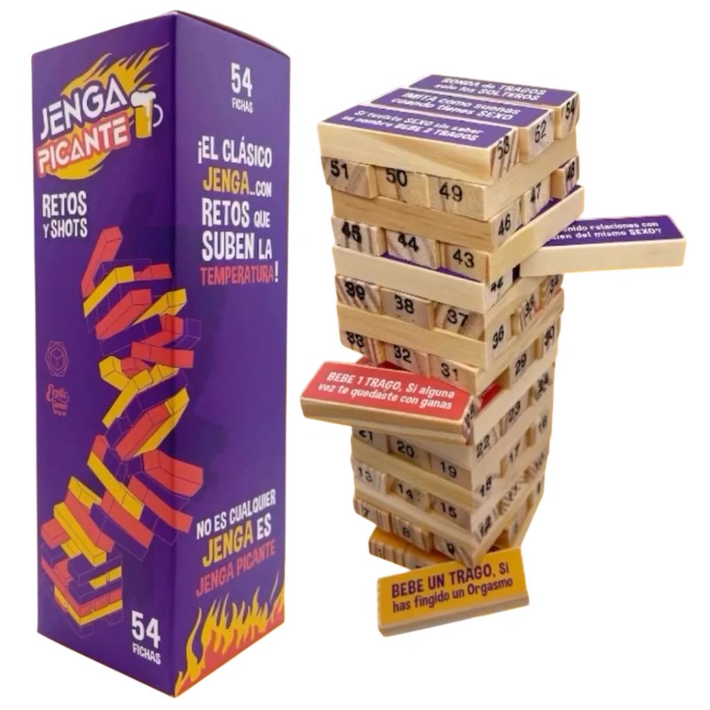JUEGO JENGA PICANTE RETOS Y SHOTS (Ref:45033)