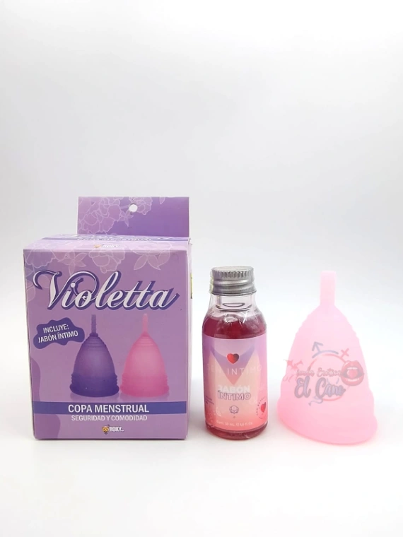 COPA MENSTRUAL VIOLETTA+JABON INTIMO TALLA S (Ref:2405)