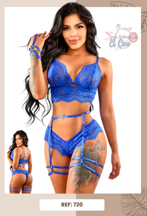LENCERIA AZUL TALLA UNICA (Ref:720)