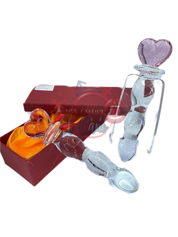 DILDO DE VIDRIO GT-05 CORAZON 20CM (Ref:111)NC