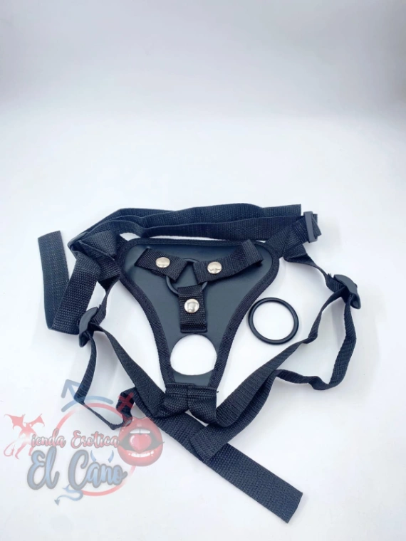 ARNES DE CUERO CON ARO SILICONA (Ref:27602)