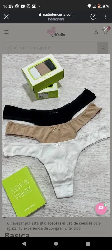 Pack colaless de algodón