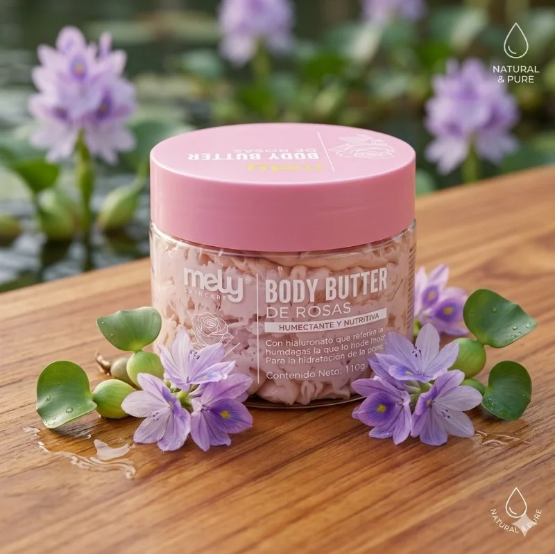 Body Butter de Rosas Mely | Crema Corporal Ultra Humectante y Nutritiva