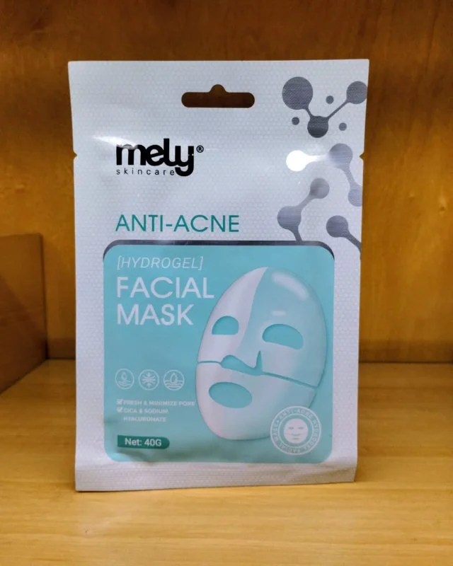 Máscara Facial de Hidrogel Anti-Acné Mely | Con Cica y Ácido Hialurónico 2