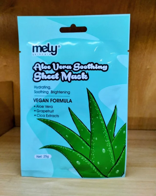 Mascarilla Facial Aloe Vera Soothing Mely Skincare – Hidratante y Calmante con Cica 2