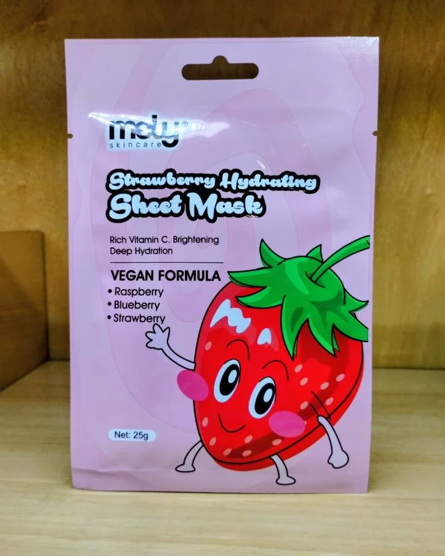 Mascarilla Facial Strawberry Hydrating Mely Skincare – Hidratación Profunda con Vitamina C 2