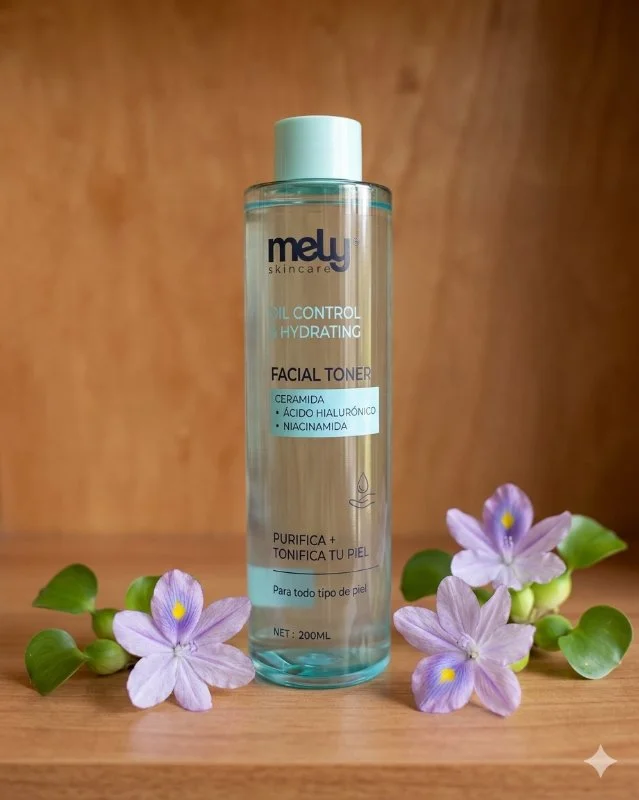 Tónico Facial Oil Control & Hydrating Mely Skincare – Con Ceramidas, Ácido Hialurónico y Niacinamida