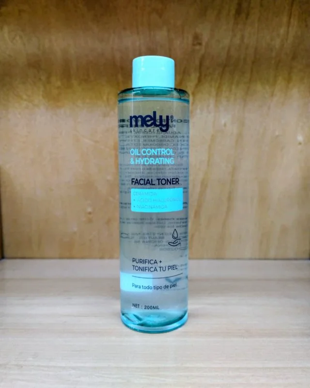 Tónico Facial Oil Control & Hydrating Mely Skincare – Con Ceramidas, Ácido Hialurónico y Niacinamida — 200 ml 2