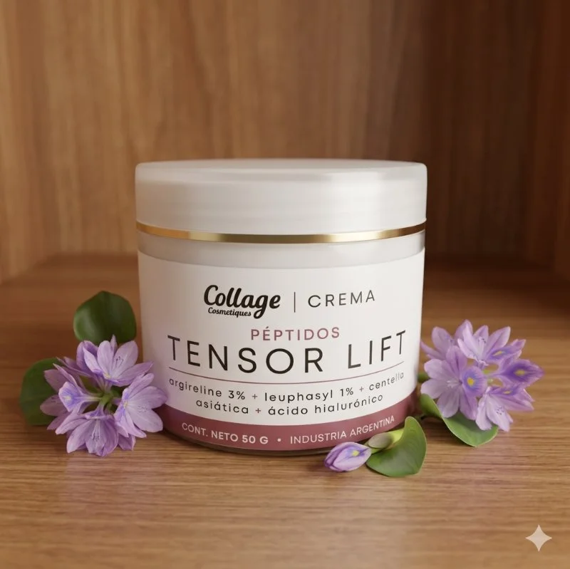 Crema Tensor Lift Collage – Efecto Lifting con Péptidos, Argireline 3% y Ácido Hialurónico