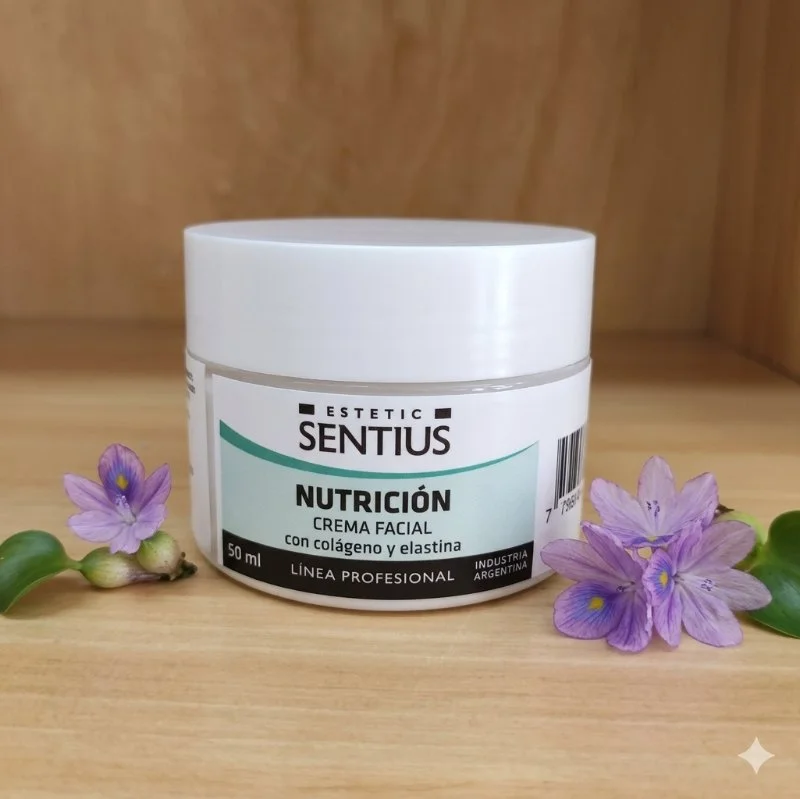 Crema Facial Nutrición Estetic Sentius – Con Colágeno y Elastina, Línea Profesional