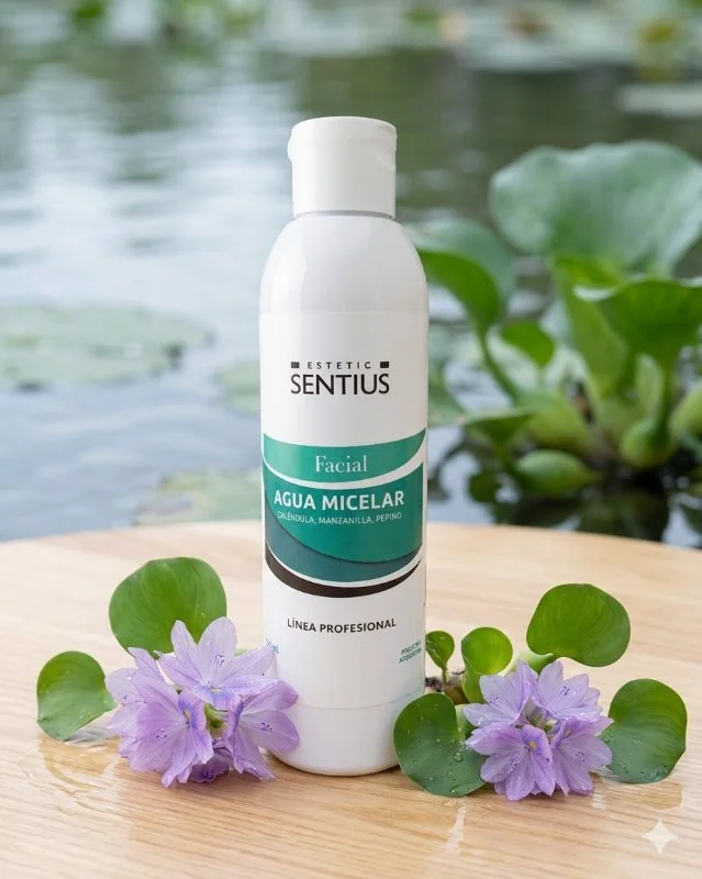 Agua Micelar Sentius Estetic | Limpiador 3 en 1 con Caléndula, Manzanilla y Pepino