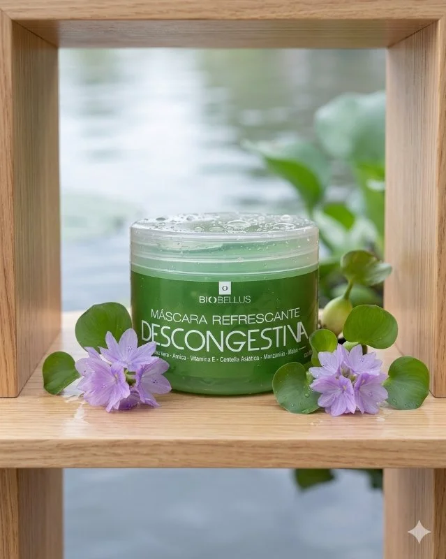 Máscara Refrescante Descongestiva Biobellus | Con Aloe Vera y Centella Asiática