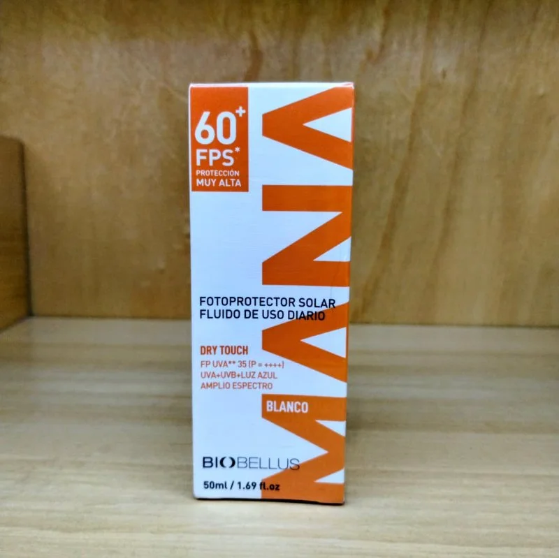 Protector Solar Biobellus MANA FPS 60+ | Toque Seco y Protección Luz Azul — 50 ml 2