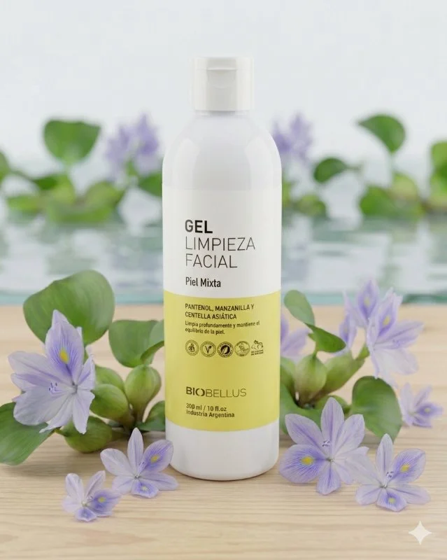 Gel de Limpieza Facial Biobellus Piel Mixta (Pantenol y Manzanilla)